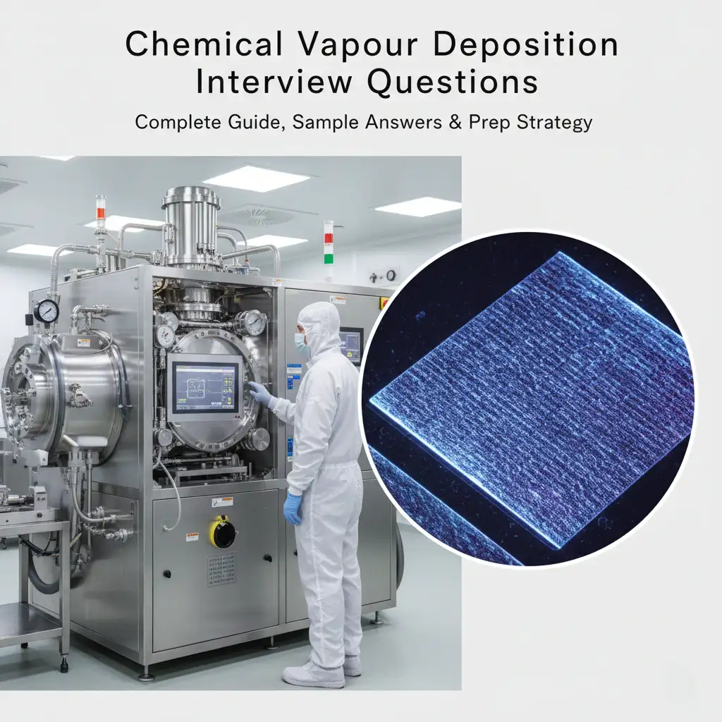 Chemical Vapour Deposition Interview Questions Complete Guide, Sample Answers & Prep Strategy
