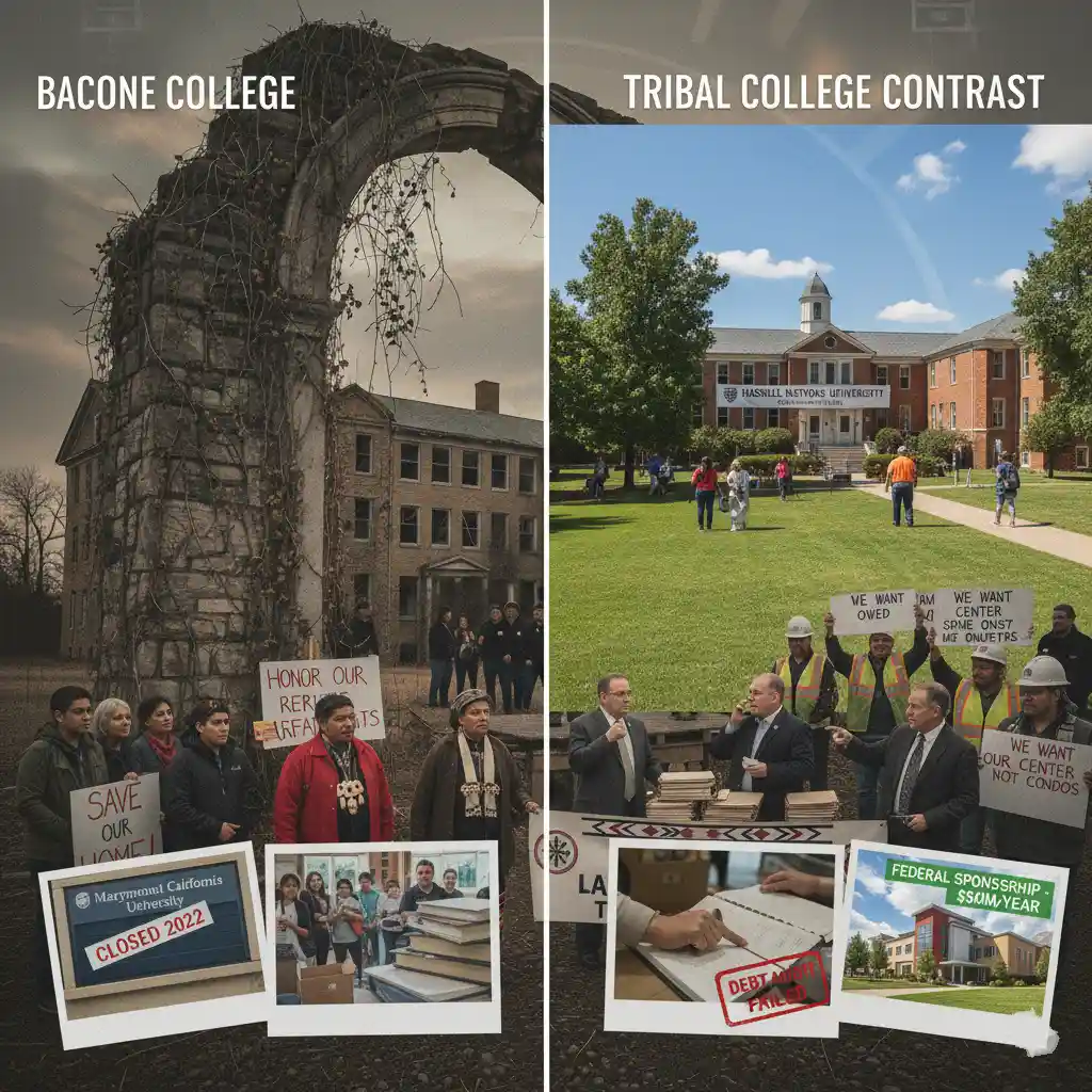 Comparative Analysis Small & Tribal Colleges That Faced Similar Financial Collapse