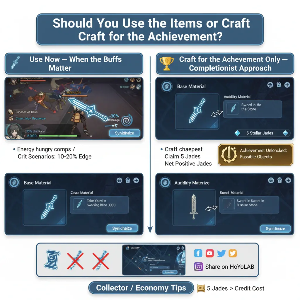 Should You Use the Items or Only Craft for the Achievement (Practical Advice)